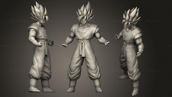 Anime (Goku 2, ANIME_0109) 3D models for cnc